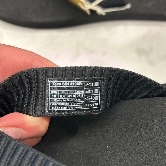 Teva Mush II Men's Flip Flop Sandals 10 Black NWT - Picture 10 of 13